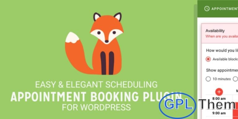 Simply Schedule Appointments Professional – Smart Appointment Booking for WordPress Simply Schedule Appointments Professional Edition is a flexible and user-friendly WordPress booking plugin that allows your customers and clients to effortlessly book time slots that fit their schedule. With features like automated confirmations, reminders, and Google Calendar integration, it ensures a smooth and professional appointment experience for both you and your clients.