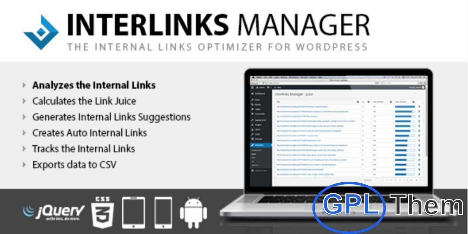 Interlinks Manager – WordPress Plugin Interlinks Manager – WordPress Internal Linking SEO Plugin Boost your website’s SEO performance and user engagement with Interlinks Manager, the ultimate WordPress plugin for creating a smart and efficient internal linking strategy. Internal links play a crucial role in helping search engines understand your content structure while guiding readers through related topics naturally.