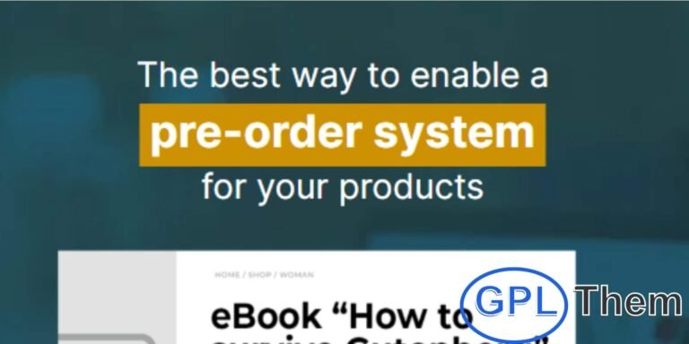 YITH WooCommerce Pre-Order – Let Customers Buy Before Products Launch Boost early sales and build anticipation with YITH WooCommerce Pre-Order. This powerful plugin allows your customers to place orders for products before they become available, helping you generate buzz and secure revenue in advance.