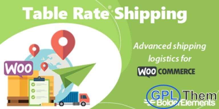 Table Rate Shipping for WooCommerce – Advanced Shipping Rules Made Easy Easily create flexible and customizable shipping options with the Table Rate Shipping for WooCommerce plugin. This powerful tool allows you to define multiple shipping rates based on a variety of conditions such as destination, cart total, product weight, quantity, shipping class, and more.
