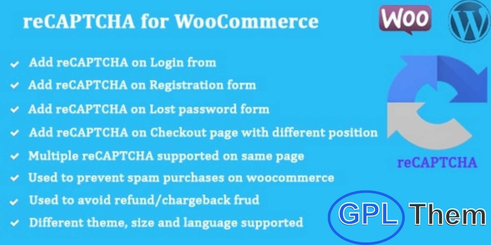 reCaptcha for WooCommerce Extension reCaptcha for WooCommerce – Secure Your Store from Bots and Spam Protect your WooCommerce store from spam, bots, and malicious activities with the reCaptcha for WooCommerce Extension. Security is a top priority for any eCommerce website, and this extension adds an extra layer of protection by integrating Google reCaptcha into key areas of your store.