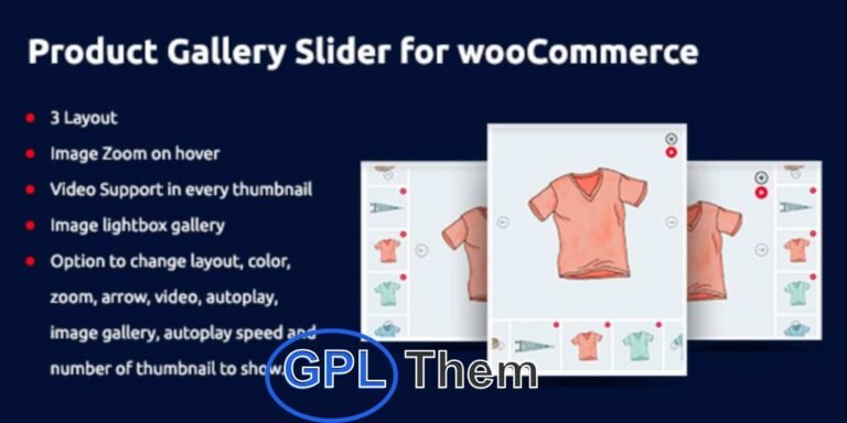 Gallery Slider for WooCommerce Pro – Enhanced Product Image Slider for Better Conversions Gallery Slider for WooCommerce Pro is a powerful plugin that transforms your default product image gallery into a beautiful, responsive slider on single product pages. Perfect for stores with multiple product images, this plugin delivers a clean, organized, and interactive visual experience that keeps users engaged and encourages sales.