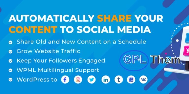 Revive Old Posts Pro – Auto Share Your WordPress Content & Drive Consistent Social Traffic Revive Old Posts Pro is a powerful social media automation plugin for WordPress that helps you re-share your existing content on a schedule—keeping it fresh, visible, and continuously engaging for your audience. Effortlessly drive more traffic to your website by automatically posting to top social platforms like Facebook, Twitter, LinkedIn, and more.