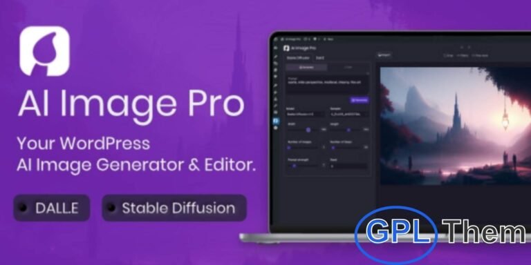 AI Image Pro – AI Image Generator & Editor Plugin for WordPress (DALL·E & Stable Diffusion Integration) AI Image Pro is a powerful WordPress AI image generator and editor plugin that seamlessly integrates cutting-edge AI models like DALL·E and Stable Diffusion into your website. Instantly generate, edit (inpaint), and enhance images with the power of artificial intelligence—directly from your WordPress dashboard.