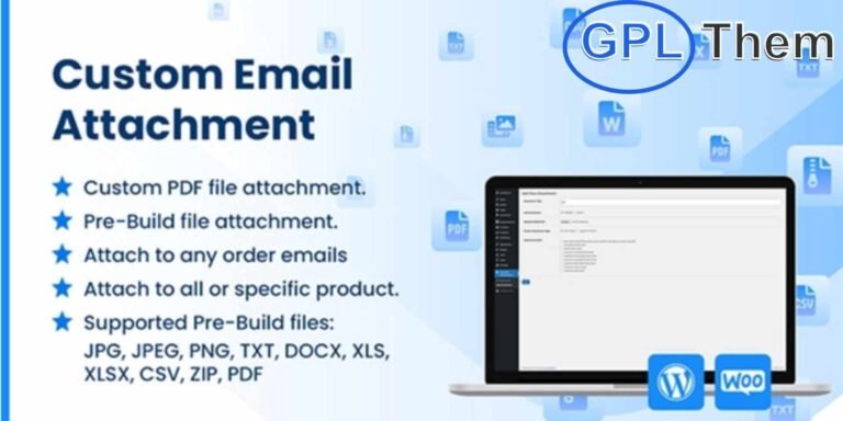 WooCommerce Email Attachments – Add Files to Your Store Emails The WooCommerce Email Attachments extension allows you to easily attach files such as invoices, terms & conditions, user manuals, or promotional materials to any WooCommerce transactional email.