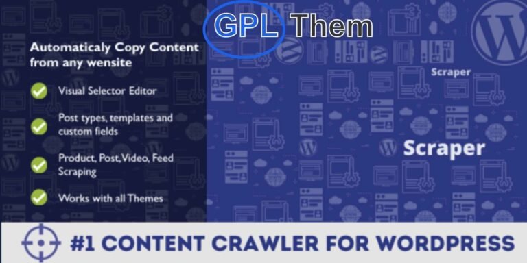 Scraper – Automatic Content Crawler Plugin for WordPress Scraper is a powerful WordPress content automation plugin that enables you to automatically fetch and publish content from any website. With advanced scraping capabilities and a user-friendly interface, Scraper simplifies the content creation process by importing articles, posts, and media directly into your WordPress site.