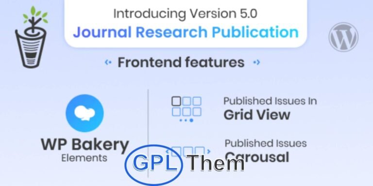 Journal Research Publication – WordPress Plugin for Academic Publishing Journal Research Publication is a specialized WordPress plugin designed to help you build professional research publication websites with ease. Ideal for academic institutions, research journals, and scholarly publications, this plugin allows you to showcase research papers, manage authors, publish issues, and streamline the entire editorial workflow.
