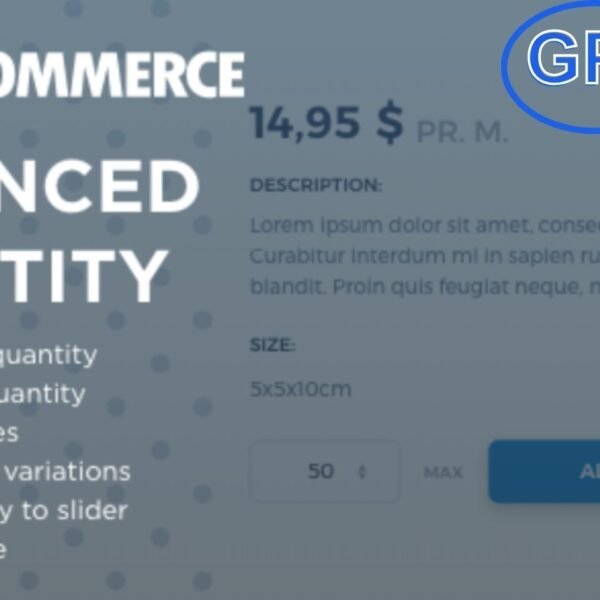 WooCommerce Advanced Quantity – Customize Product Quantity Rules Gain Full Control Over Product Quantity Selection in WooCommerce The WooCommerce Advanced Quantity plugin gives you complete control over how the quantity field works on your product pages. Set minimum and maximum purchase limits, define step values, and customize quantity input behavior to match your store’s needs. Perfect for wholesale stores, bulk sales, or any shop that requires precise quantity management.