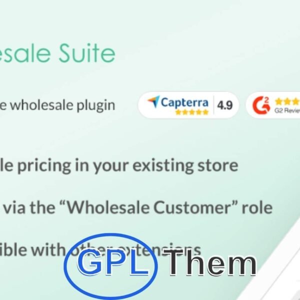 WooCommerce Wholesale Prices Premium – Advanced Wholesale Pricing Made Easy Easily set and manage wholesale pricing on your existing WooCommerce store with the WooCommerce Wholesale Prices Premium plugin. Create exclusive pricing tiers for wholesale customers, offer discounted rates, and streamline your B2B order process — all without needing a separate website.
