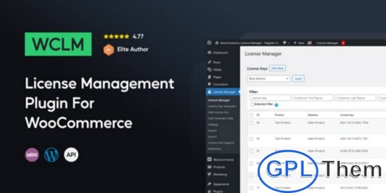 WooCommerce License Manager – Secure Licensing System for WordPress Products Protect Your Plugins, Themes, and Digital Products with Ease The WooCommerce License Manager plugin is a powerful yet user-friendly solution designed for WordPress developers, theme creators, and digital product sellers. It lets you generate, manage, and validate license keys to protect your most valuable assets from unauthorized use or distribution.