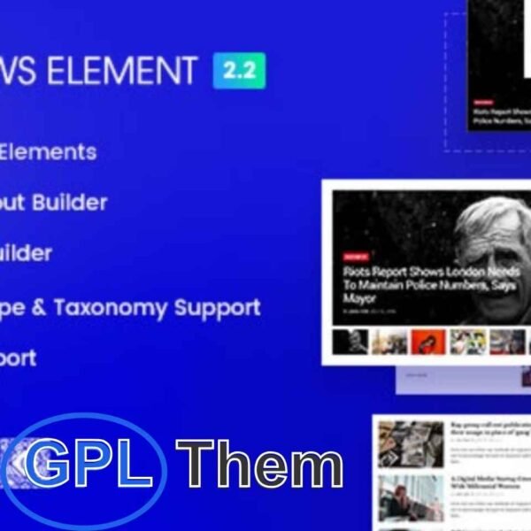 Epic News Elements – Add-Ons for Elementor & WPBakery Page Builder Epic News Elements is a powerful premium add-on designed for Elementor and WPBakery Page Builder (formerly Visual Composer). Perfect for building modern news, blog, or magazine-style websites, this plugin works seamlessly with any WordPress theme.
