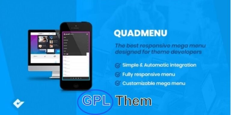 QuadMenu – Developer-Friendly Mega Menu Plugin for WordPress Create Custom Mega Menus with Drag-and-Drop Ease – Perfect for Theme Integration QuadMenu is a powerful and flexible WordPress mega menu plugin built for both theme developers and everyday users. Designed for seamless integration into custom themes, it offers a user-friendly drag-and-drop interface that allows you to build unlimited mega menus and tabbed menus—no coding required.