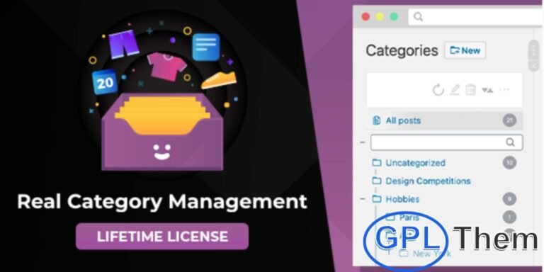 WordPress Real Category Management – Drag & Drop Category Organizer Plugin Organize Categories with a Tree View, Custom Order, and Intuitive Controls Real Category Management (RCM) takes your WordPress category organization to the next level with a fast, explorer-style tree view. Effortlessly manage, reorder, create, rename, or delete categories using a simple drag-and-drop interface—no coding required.