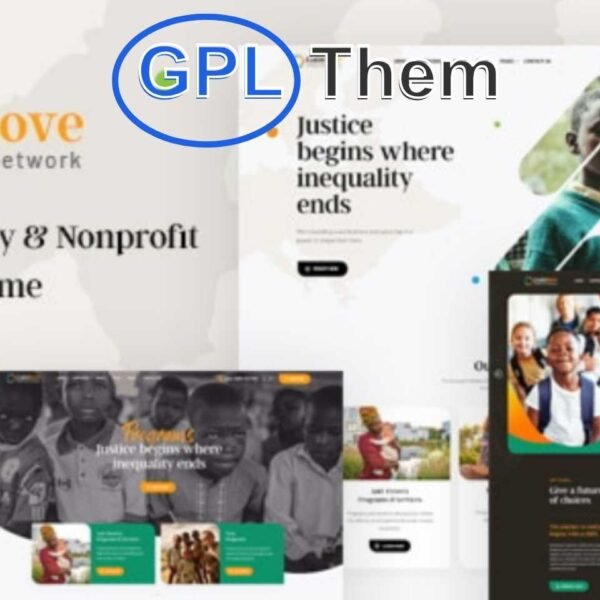 Gainlove – Responsive Nonprofit & Charity WordPress Theme Gainlove is a powerful and fully customizable WordPress theme designed specifically for nonprofit and charity organizations. Perfect for donation campaigns, fundraising events, crowdfunding platforms, volunteer programs, and NGO websites, Gainlove offers a clean, modern design with flexible features tailored for charitable causes.