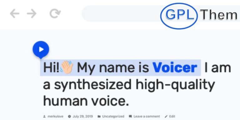 Voicer – Advanced Text-to-Speech Plugin for WordPress Voicer is a powerful WordPress plugin that transforms written content into natural, human-like speech using cutting-edge AI and machine learning technologies. Powered by Google Cloud’s robust infrastructure, Voicer delivers high-quality audio with impressive speed and reliability, regardless of user location.