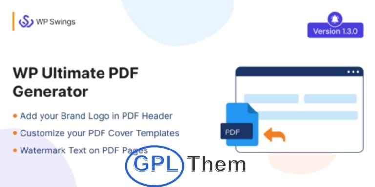 WP Ultimate PDF Generator – Convert WordPress Content to Downloadable PDFs WP Ultimate PDF Generator is a powerful WordPress plugin that lets users effortlessly convert posts, pages, products, and custom post types into downloadable, printable PDF files. Whether it's for offline reading or professional documentation, this plugin makes sharing and saving content incredibly simple.