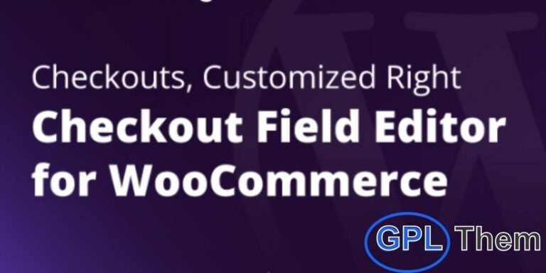 WooCommerce Checkout Field Editor – Customize Your Checkout Experience Take full control of your WooCommerce checkout process with the Checkout Field Editor plugin. Easily add, remove, or edit fields on your checkout page to streamline the user experience and collect the information you need.