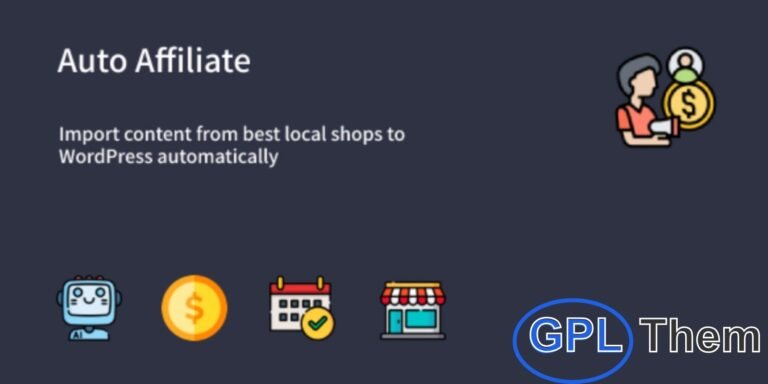 Auto Affiliate – WordPress Affiliate Content Scraper & Autoblogging Plugin Automate Affiliate Marketing with Powerful Product Scraping and Auto-Posting Auto Affiliate is an advanced WordPress affiliate content scraper plugin that lets you automate content creation by pulling products from unlimited affiliate shops. Seamlessly generate posts embedded with your affiliate links—perfect for building niche blogs and monetized product directories.