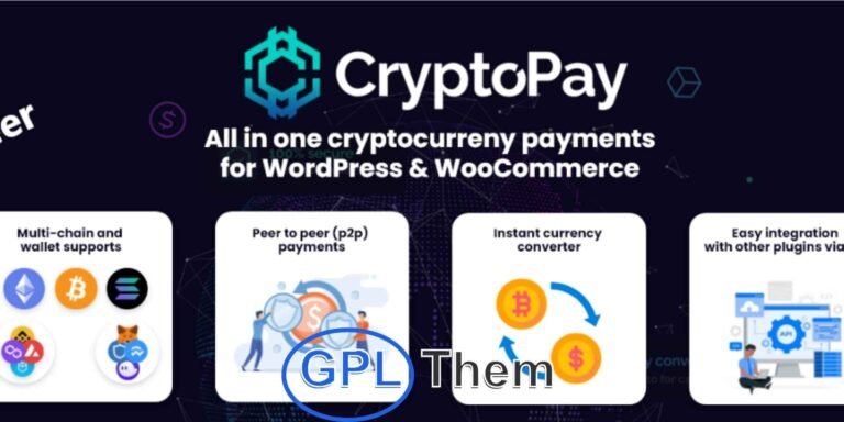 CryptoPay WooCommerce – Accept Cryptocurrency Payments with MetaMask Integration Seamless, Commission-Free Crypto Transactions on Your WooCommerce Store CryptoPay WooCommerce is a powerful cryptocurrency payment plugin that lets you accept crypto payments directly through MetaMask and other compatible wallets.