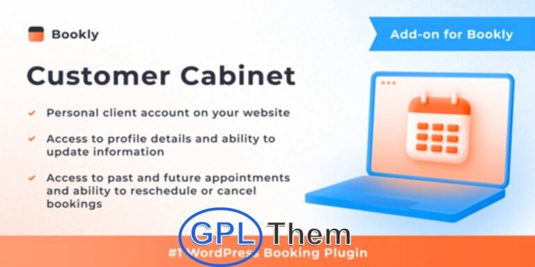 GDPR Solution – Bookly Customer Cabinet (Add-on) Empower Your Customers to Manage Their Data and Stay GDPR Compliant The Bookly Customer Cabinet Add-on is a powerful extension for Bookly PRO that helps your website comply with GDPR regulations. It enables customers to securely access, review, update, and delete their personal information and appointment history directly from their user account.