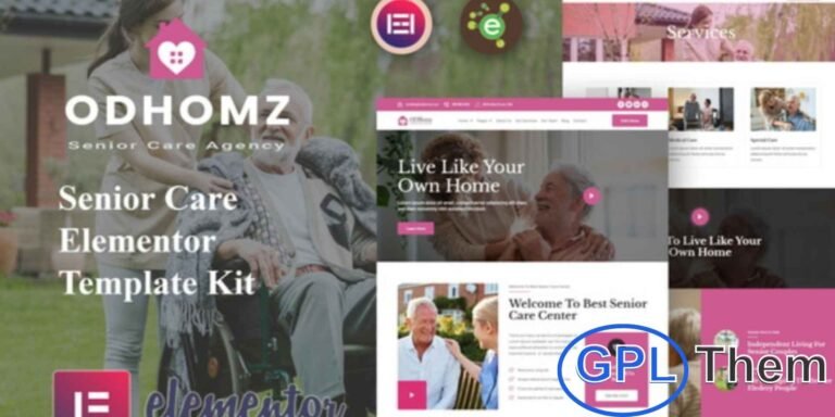 Odhomz – Senior & Elderly Care WordPress Theme Odhomz is a beautifully designed WordPress theme tailored for senior and elderly care service websites. With pre-built layouts and customizable web elements, Odhomz makes it easy to launch a professional, compassionate, and user-friendly site for assisted living, retirement homes, or senior care centers—no coding required.