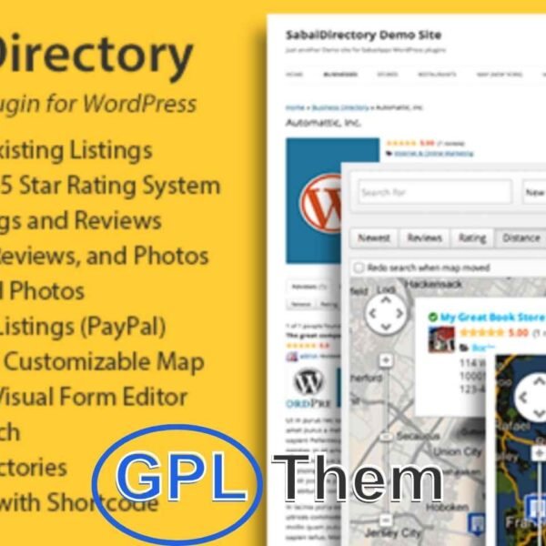 Sabai Directory – Premium Business Directory Plugin for WordPress Sabai Directory is a powerful and feature-rich WordPress directory plugin that lets you build professional, community-driven local business directories similar to Yelp, Google Places, or Yahoo! Local.