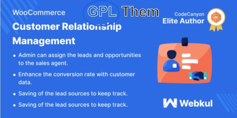 WooCommerce Customer Relationship Manager (CRM) – Manage Customers Like a Pro Streamline Customer Engagement, Sales, and Follow-Ups with Ease WooCommerce Customer Relationship Manager is an all-in-one CRM plugin built specifically for WooCommerce store owners to effectively manage both existing and potential customers.