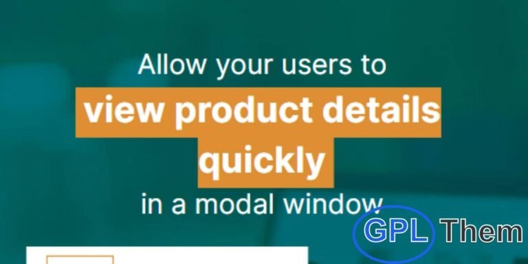 YITH WooCommerce Quick View – Instant Product Preview for Faster Shopping Improve User Experience with Quick Product Popups YITH WooCommerce Quick View lets your customers preview product details in a responsive popup without leaving the shop page. This feature-rich plugin enhances the shopping experience by allowing users to quickly view images, descriptions, and add-to-cart options—reducing browsing time and boosting conversions.