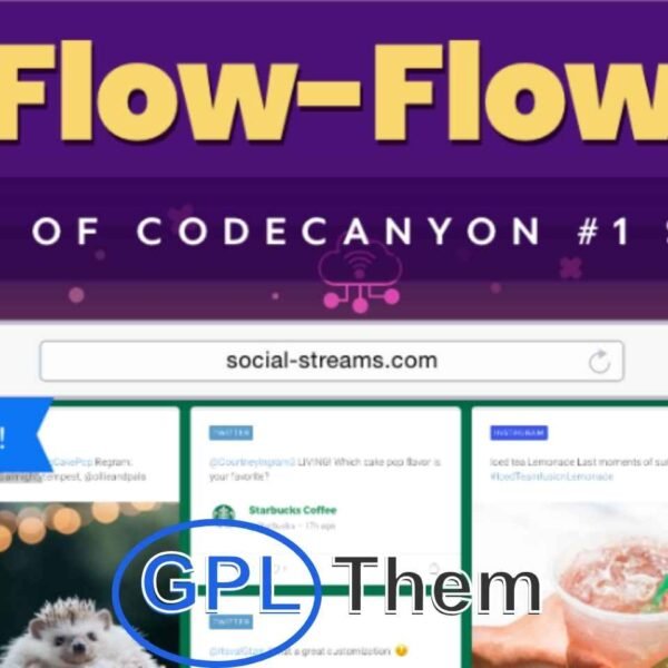 Flow-Flow – Social Media Feed Plugin for WordPress Flow-Flow Social Stream is a premium WordPress plugin that lets you showcase beautiful, responsive social media galleries on your website. Seamlessly integrate content from Facebook, Instagram, Twitter, WordPress, and even RSS feeds into a dynamic grid layout — all without writing a single line of code.