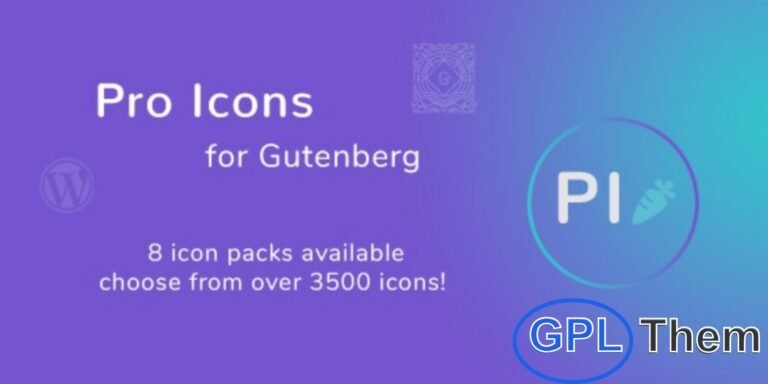 Pro Icons for Gutenberg – WordPress Icon Plugin Pro Icons for Gutenberg is a powerful WordPress plugin that adds advanced icon functionality to the Gutenberg block editor. Easily enhance your posts and pages with custom icons, improving both visual appeal and user engagement.