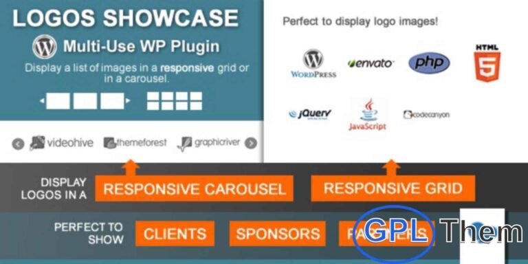 Logos Showcase – Responsive Logo Grid & Carousel Plugin for WordPress Logos Showcase is a versatile WordPress plugin that lets you display logos or images in a fully responsive grid or carousel slider. Ideal for showcasing clients, sponsors, partners, or supporters, this plugin helps build trust and add visual appeal to your website.