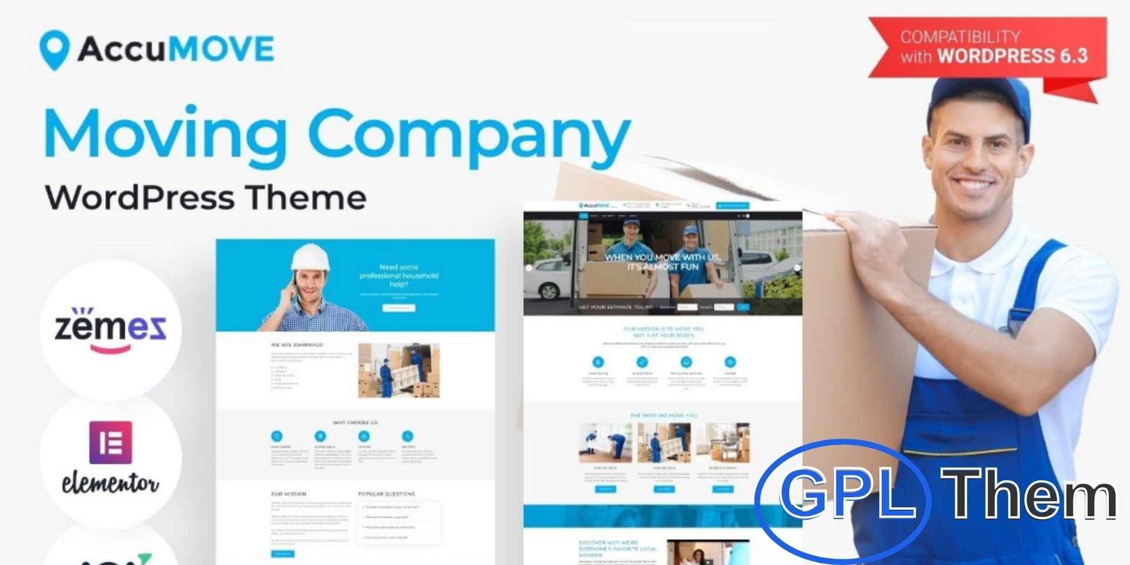 Accumove – Moving Company WordPress Theme Accumove – Moving Company WordPress Theme Accumove is a modern and user-friendly WordPress theme designed specifically for moving and relocation service companies. With its fully responsive layout and easy customization options, you can quickly launch a professional website without any coding.