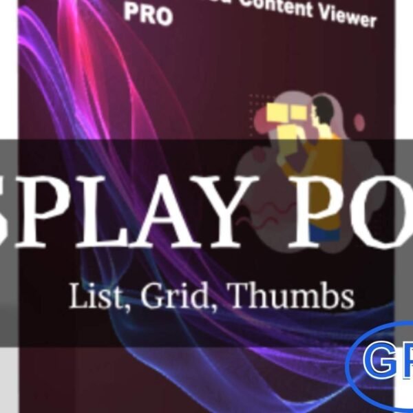 Display Posts as List, Grid, or Thumbnails (PRO) – Advanced Post Listing Plugin for WordPress Easily create and display custom post lists in grid, list, or thumbnail layouts with the Display Posts PRO plugin. Designed for flexibility and ease of use, this plugin lets you generate post listings using a simple form—no coding or SQL knowledge required.