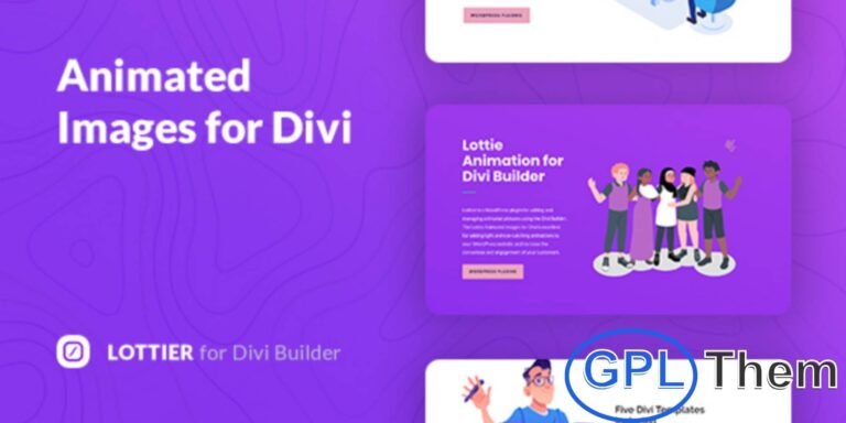 Lottier – Lottie Animation Plugin for Divi Builder Lottier is a powerful WordPress plugin that allows you to effortlessly add stunning Lottie animations to your website using the Divi Builder. Designed for performance and visual appeal, Lottier helps you create lightweight, engaging animations that enhance user interaction and boost conversions.