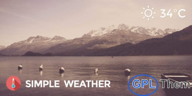 Simple Weather – WordPress Weather Shortcode & Widget Plugin Simple Weather is a lightweight and easy-to-use WordPress plugin that allows you to display real-time weather conditions on your website using a shortcode or widget. Whether you want to show just today’s temperature and location or a multi-day forecast, this plugin offers flexible options to suit your needs.