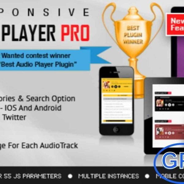 Responsive HTML5 Audio Player Pro v3.5.7