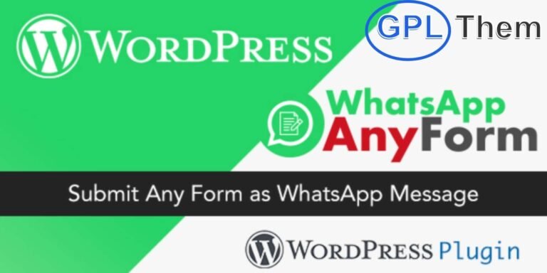 WordPress WhatsApp AnyForm Plugin – Send Any Form Submission via WhatsApp Enhance your website's communication with the WordPress WhatsApp AnyForm Plugin. This powerful plugin lets you instantly send form submissions from any form on your WordPress site directly to WhatsApp. Ideal for businesses and support teams, it simplifies user engagement and speeds up response time.