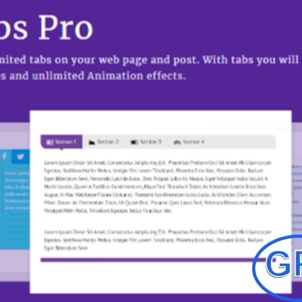 Tabs Pro by wpshopmart v5.5