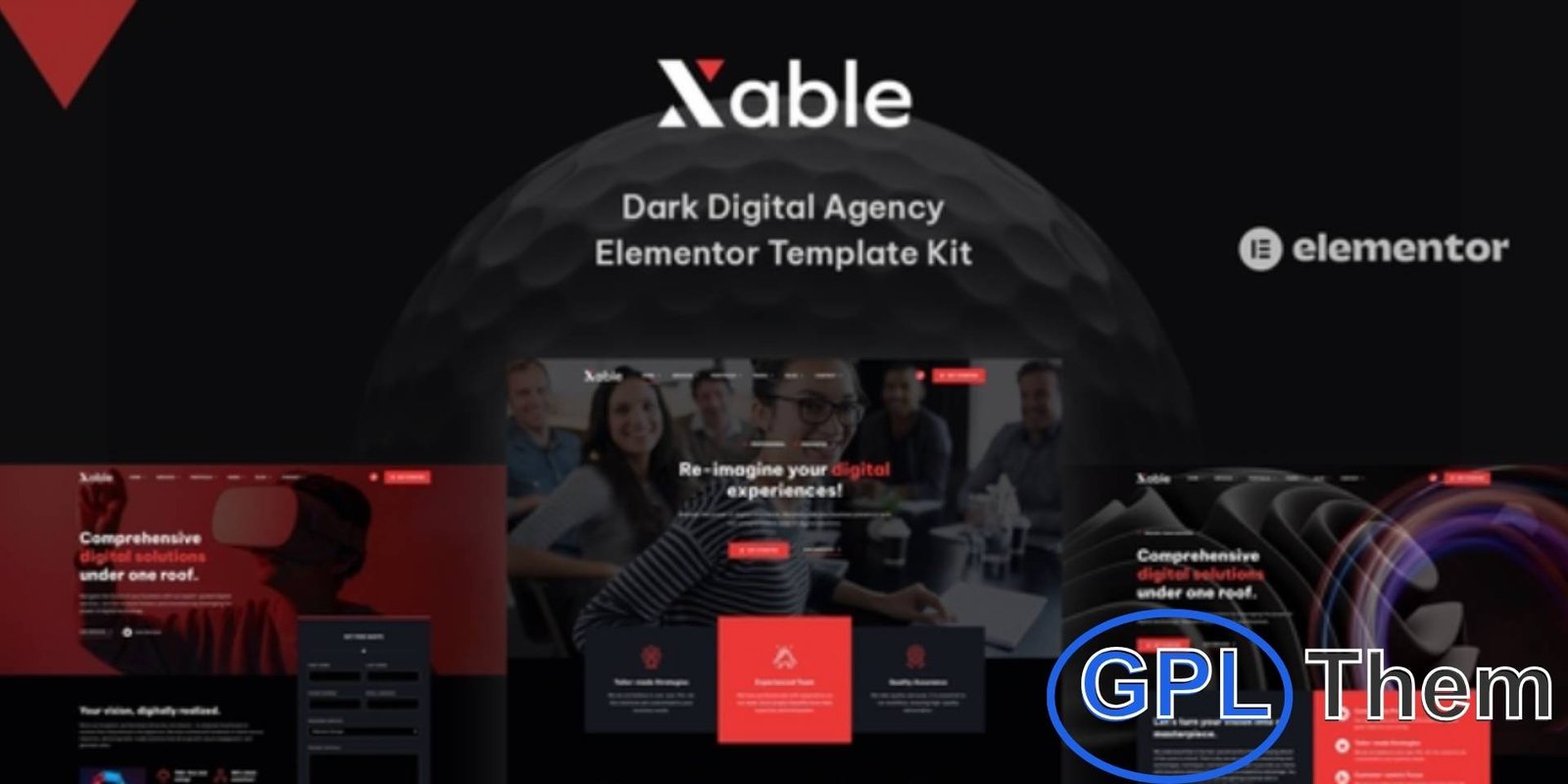 Xable – Dark Digital Agency Elementor Pro Template Kit Xable – Dark Digital Agency Elementor Pro Template Kit Bold & Modern Elementor Template Kit for Digital Agencies and Creatives Xable is a sleek, dark-themed Elementor Pro template kit designed for digital agencies, creative professionals, and tech startups looking to make a lasting impression.
