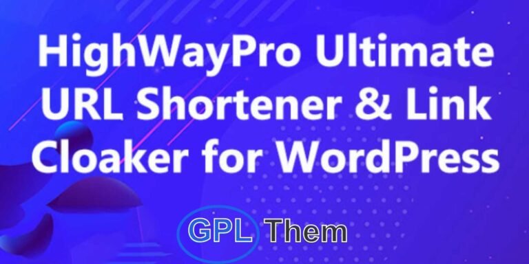 HighWayPro – Powerful URL Shortener & Link Cloaker for WordPress Take full control of your links with HighWayPro, the all-in-one URL shortener and link cloaking solution for WordPress. Featuring an intuitive interface, HighWayPro makes it easy to shorten, cloak, and manage your links efficiently.