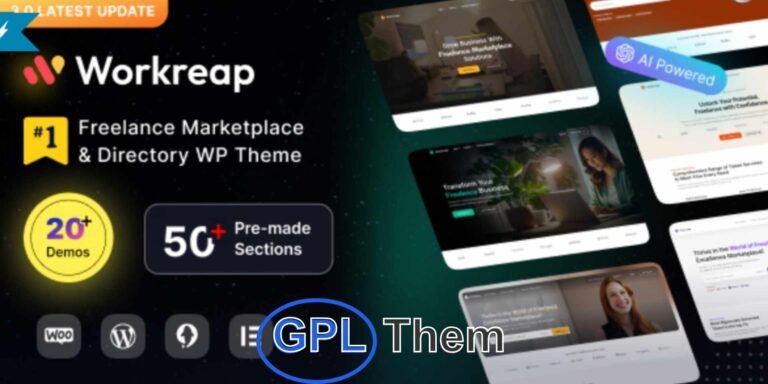 Workreap Core – Essential Functionality Plugin for Workreap Theme Workreap Core is the backbone plugin required for the Workreap WordPress theme. It powers all the core features and functionalities necessary for building a professional freelance marketplace or job board. Ensure full compatibility and performance by installing this essential plugin alongside the Workreap theme.