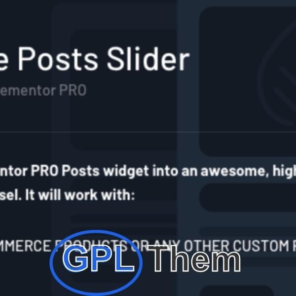 Ele Posts Slider – Advanced Post Type Slider Addon for Elementor PRO Ele Posts Slider is a powerful Elementor PRO add-on that transforms the default “Posts” widget into a fully customizable slider. Seamlessly display any post type in an engaging slider format without writing a single line of code.