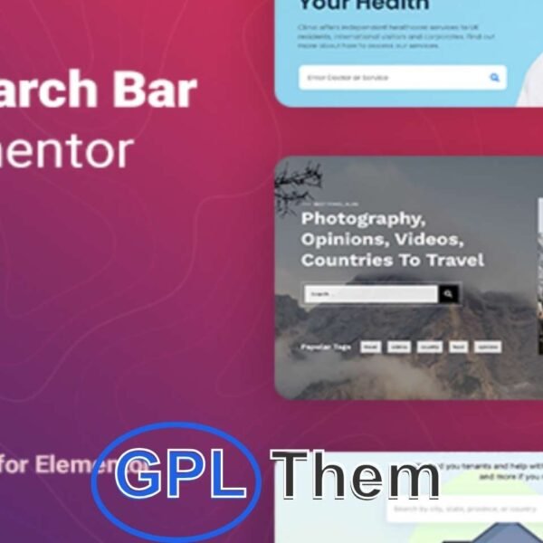 Searcher – AJAX Search Plugin for Elementor Searcher is a powerful yet lightweight AJAX search plugin built for Elementor. Designed to enhance your website’s user experience, it enables lightning-fast, real-time search results as users type. With flexible filtering, visitors can search across your entire WordPress site or target specific content types—pages, posts, WooCommerce products, and custom post types.