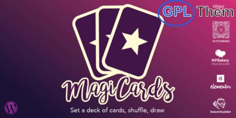 MagiCards – Shuffle & Display Decks of Cards in WordPress MagiCards is a versatile WordPress plugin that lets you display and shuffle decks of cards directly on your website. Whether you're offering tarot readings, classic playing cards, memory games, or interactive random responses, MagiCards makes it simple and engaging.