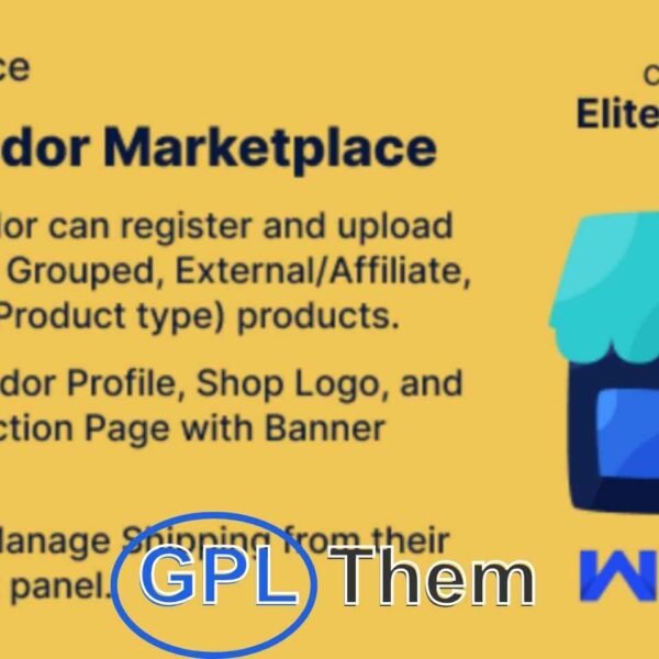 WordPress WooCommerce Multi Vendor Marketplace Plugin Turn your WooCommerce store into a thriving multi-vendor marketplace with the WordPress WooCommerce Multi Vendor Marketplace Plugin. This robust solution allows you to invite multiple sellers to list, manage, and sell their products directly from your website—while you earn commissions on every sale.