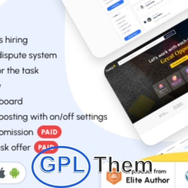 Taskbot – Freelancer Marketplace WordPress Plugin Build Your Own Upwork-Style Platform with Taskbot Looking to launch a freelance services marketplace like Upwork or Fiverr? Taskbot – Freelancer Marketplace WordPress Plugin is your all-in-one solution for creating a fully functional digital services platform on WordPress.