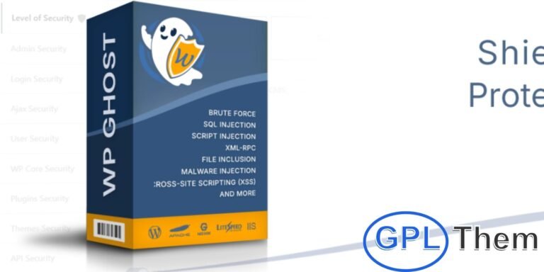 Hide My WP Ghost Premium – WordPress Security Plugin Hide My WP Ghost Premium protects over 50,000 websites and has blocked more than 1.4 million brute force attacks. This powerful WordPress security plugin adds advanced filters and protection layers to guard against SQL injections, brute force attacks, XML-RPC exploits, and more.