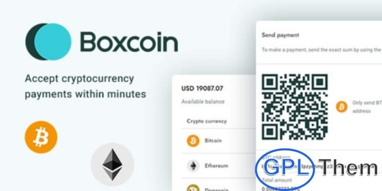 Boxcoin – Crypto Payment Gateway for WooCommerce Boxcoin is a powerful WooCommerce plugin that lets you accept Bitcoin, Ethereum, Dogecoin, and other popular cryptocurrencies as payment on your WordPress store. With on-premise installation, the software runs directly on your server—giving you full control over transactions and your digital assets.