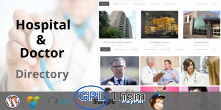 Hospital & Doctor Directory – Medical Listing Plugin for WordPress Hospital & Doctor Directory is a complete WordPress plugin that lets you create a professional, paid listing directory for hospitals, clinics, and doctors—no coding required. Simply install the plugin, and it automatically generates all the essential pages, email templates, and settings to get you started.