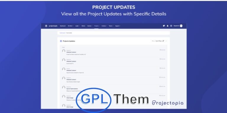 Projectopia Reporting Add-On – Generate & Export Detailed Project Reports The Projectopia Reporting Add-On enhances the Projectopia WP Project Management plugin by enabling you to generate detailed reports from your project data. View reports directly on-screen or export them in multiple formats including PDF, CSV, Excel, Print, and Copy.
